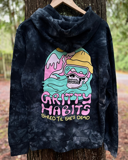 Shred Til She's Dead Tie-Dye Hoodie