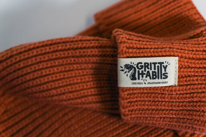 Knitty Gritty Beanie - Burnt Orange