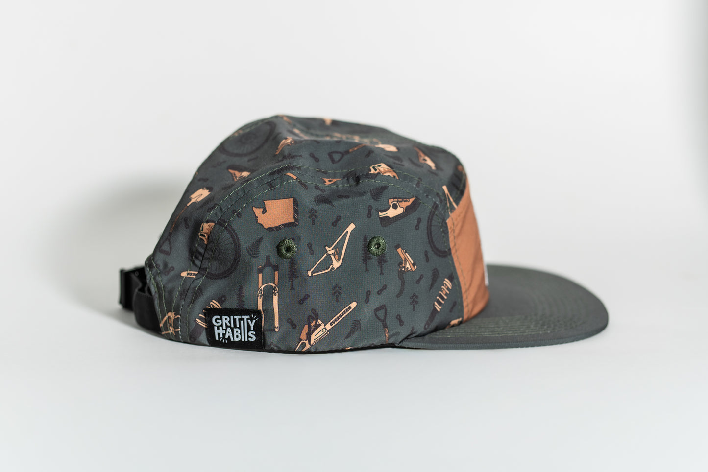 Gritty Habits x Evergreen Mountain Bike Alliance 5-Panel Hat