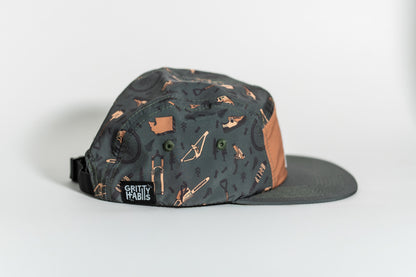 Gritty Habits x Evergreen Mountain Bike Alliance 5-Panel Hat