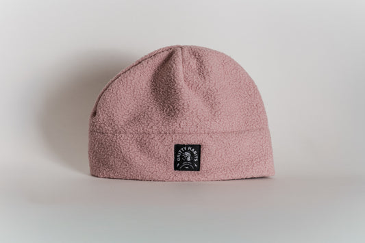 Preorder: High Pile Fleece Beanie - Dusty Rose