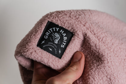 Preorder: High Pile Fleece Beanie - Dusty Rose