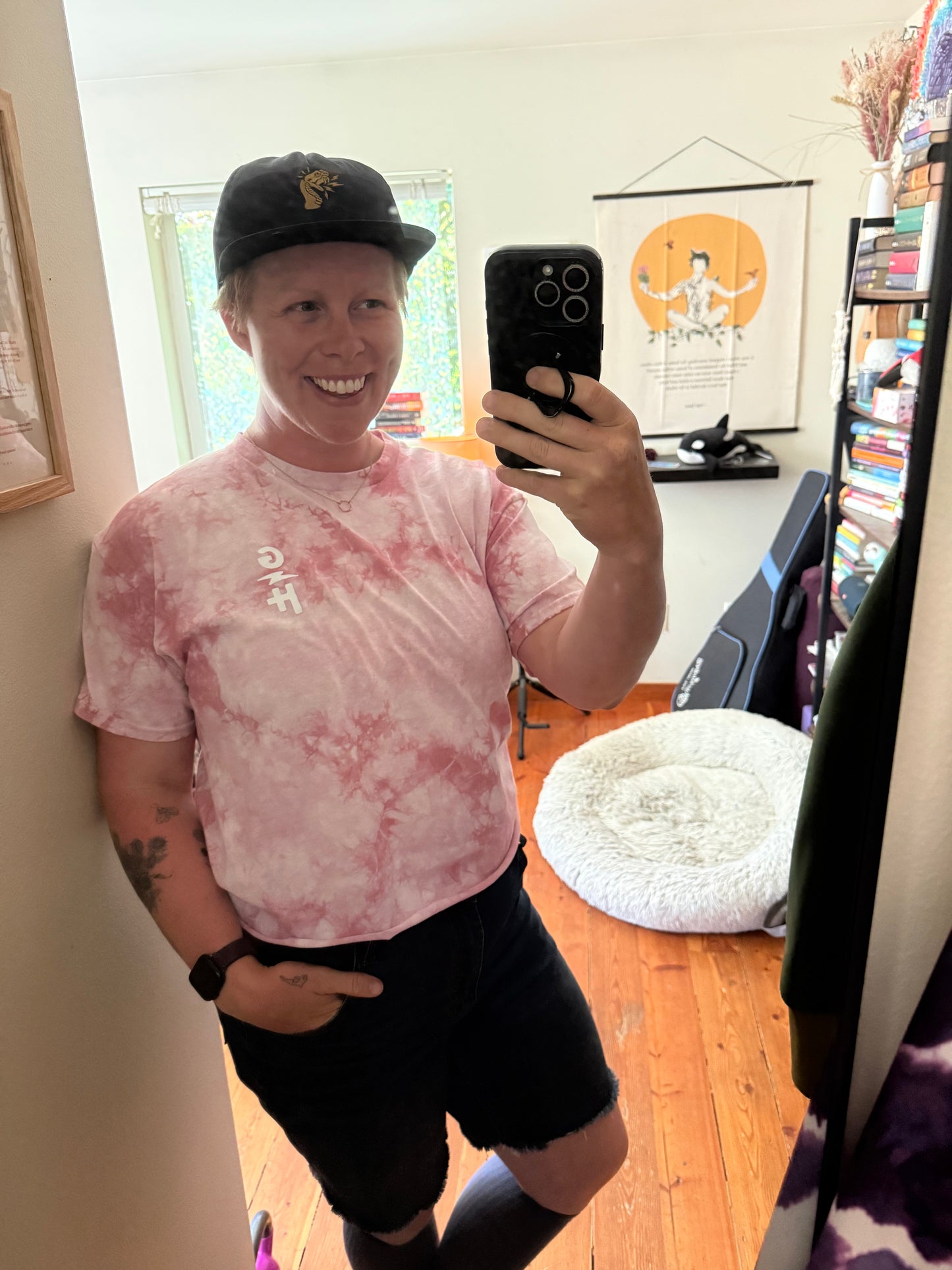Tie Dye Snake Tee - Pink