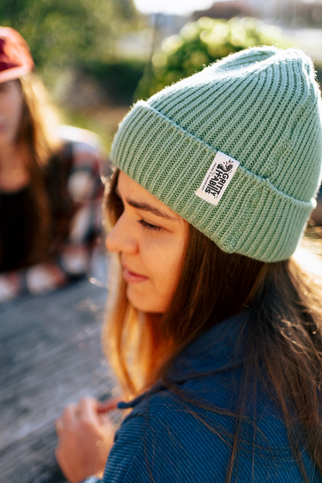 Knitty Gritty Beanie - Sage Green